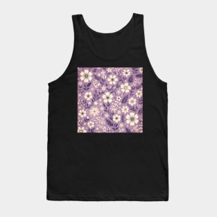 Purple Floral Tank Top